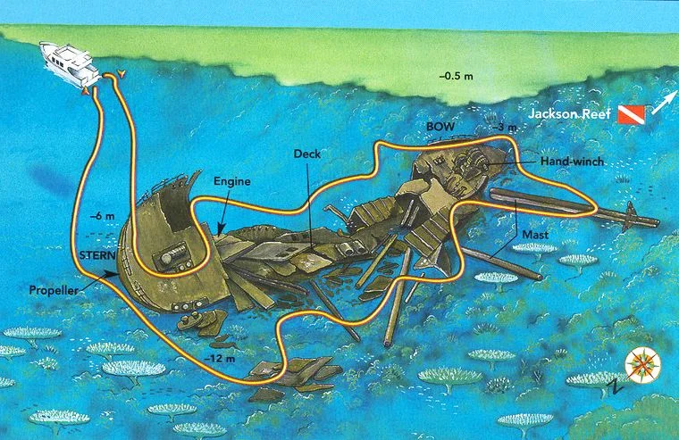 Kormoran dive map